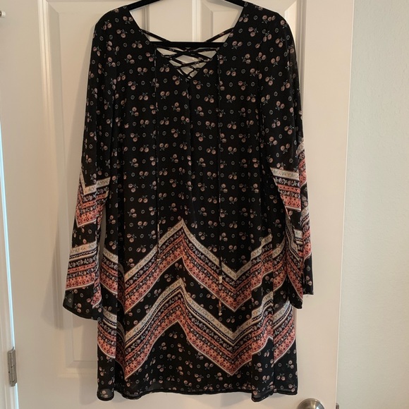 Boho pattern shift dress - Picture 1 of 2